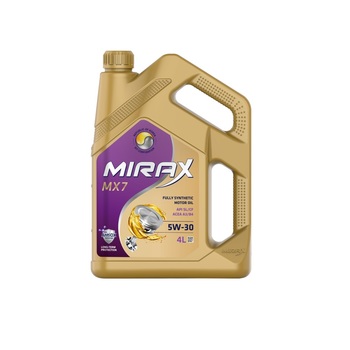 Масло моторное Mirax MX7 5W30 A3/B4 SL/CF 4л. синт.